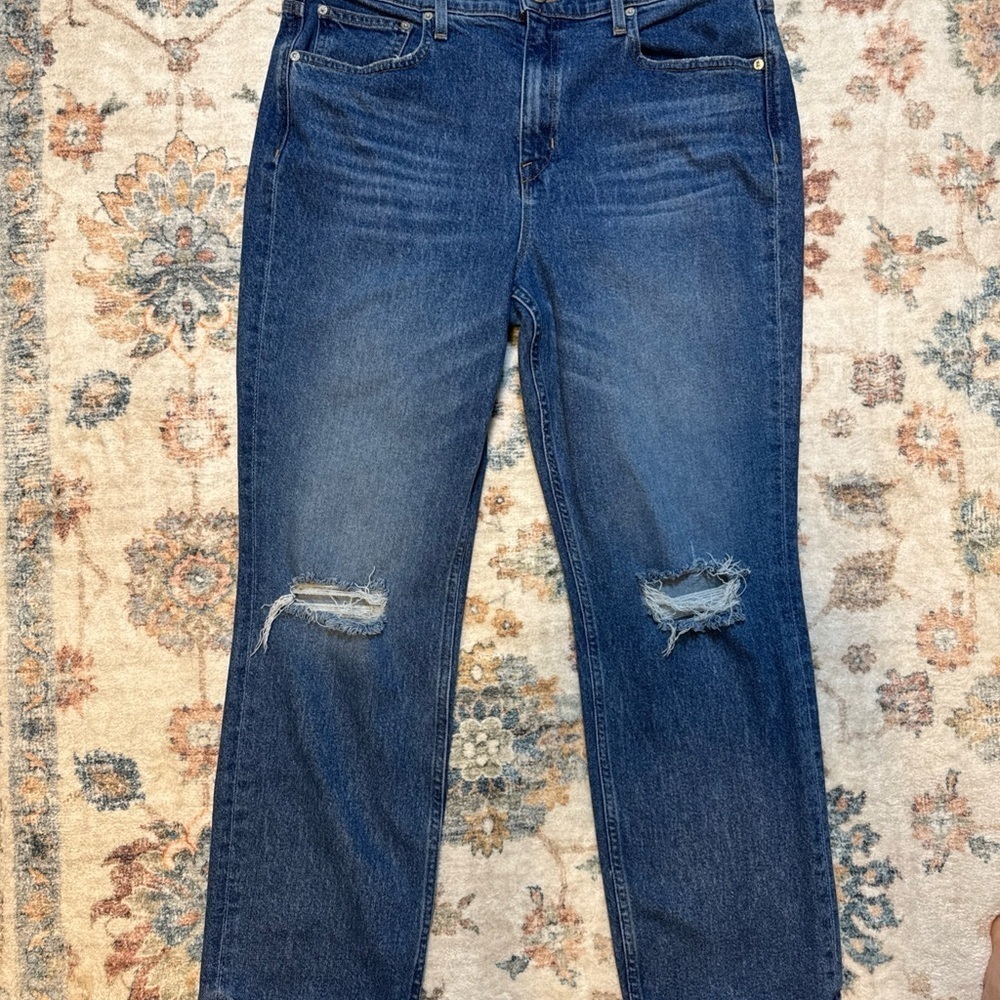 AYR “The Yes Yes‎ Yes" Leisure Irie Stretch High Waist Straight Jeans-Sz 34 EUC!